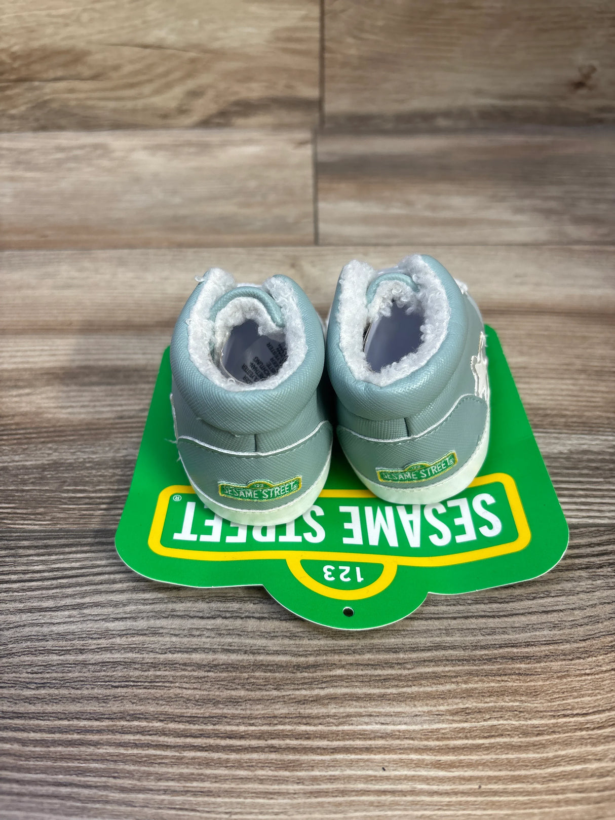 NEW Sesame Street High Top Soft Sole Shoes Blue sz 2c