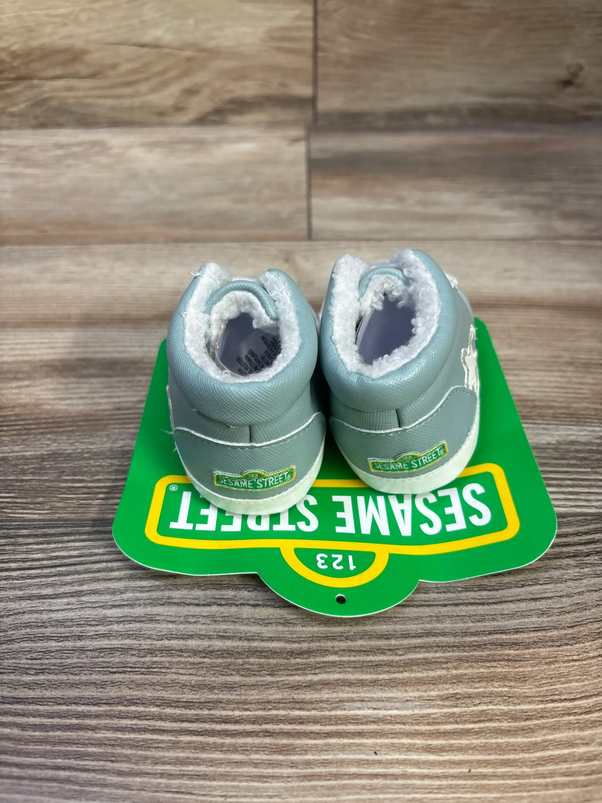 NEW Sesame Street High Top Soft Sole Shoes Blue sz 2c