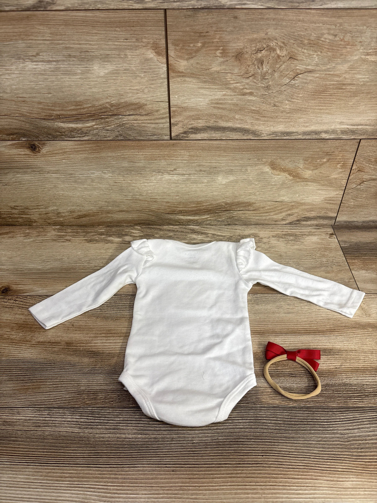 Lila & Jack 2pc My First Christmas Bodysuit & Headband Set White sz 6-9m