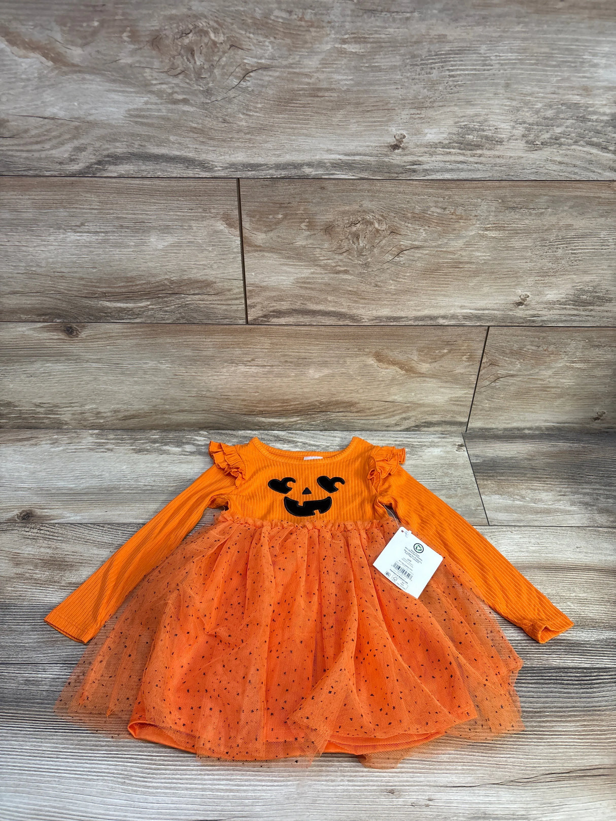 NEW Way To Celebrate! Halloween Pumpkin Dress Orange sz 12m