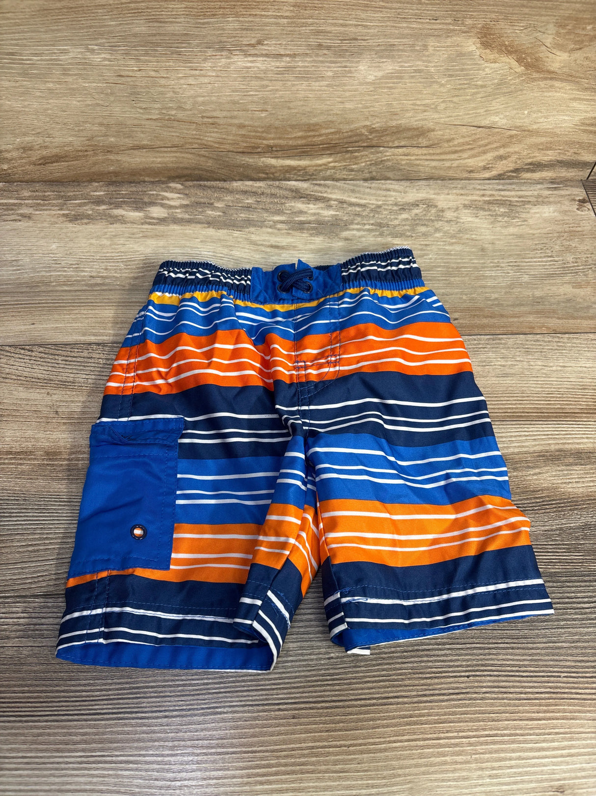 UV Skinz Striped Swim Trunks Navy sz 3T - Me n Mommy To Be