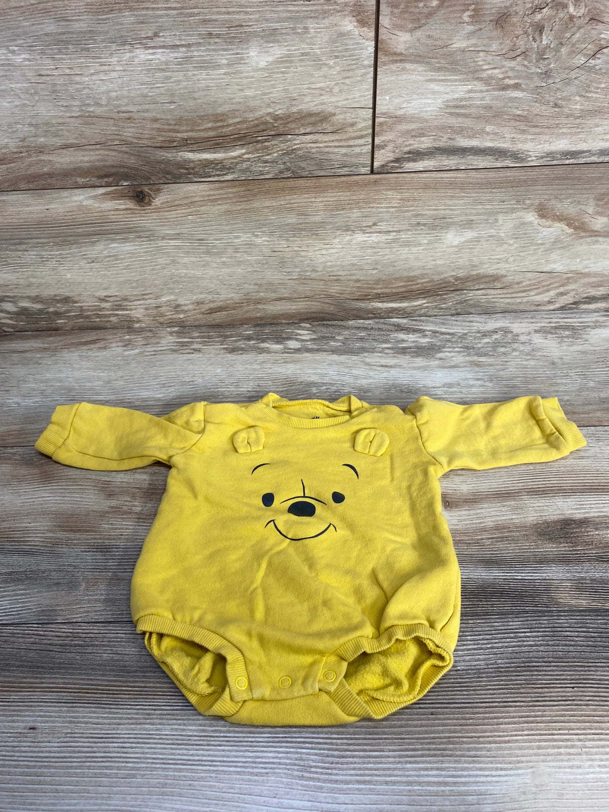 H&M Winnie The Pooh Short Sleeve Shortie Romper Yellow sz 3m