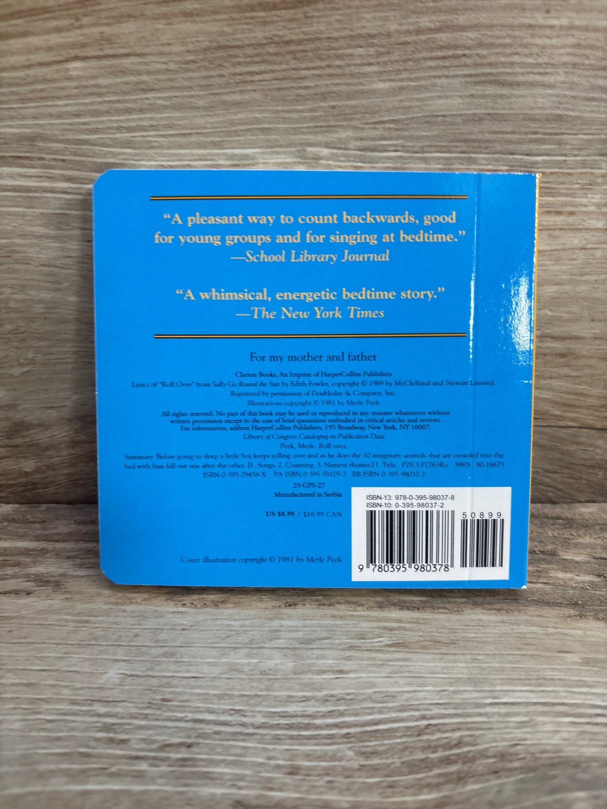 Roll Over!: A Counting Song Board Book