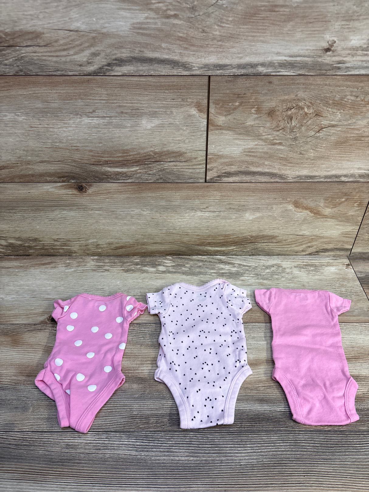 Gerber 3pk Bodysuits Pink sz Preemie