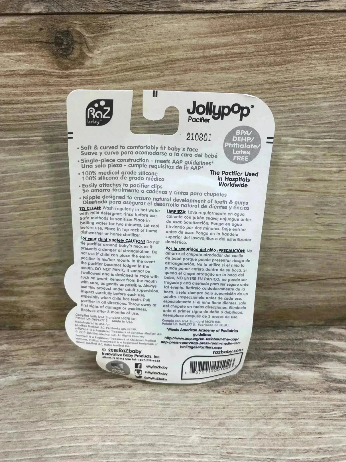 NEW Raz Baby JollyPop Pacifiers 2Pk sz 3m+ - Me n Mommy To Be