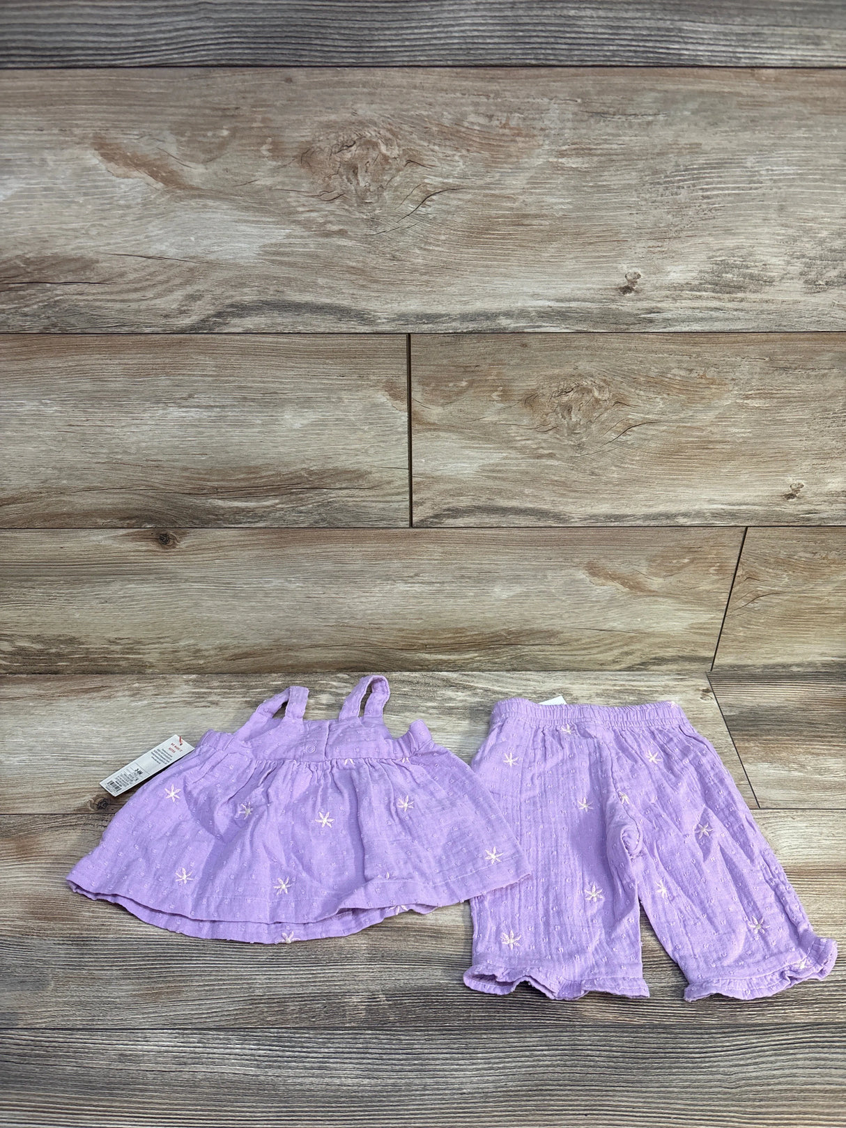 NEW Cat & Jack Daisy Tank Top & Pants Set Lilac sz 3-6m