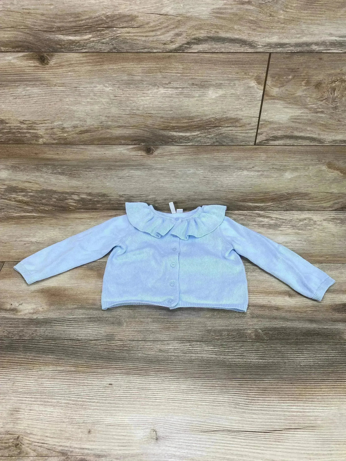 Janie and Jack Ruffle Collar Cardigan Blue sz 18-24m - Me n Mommy To Be