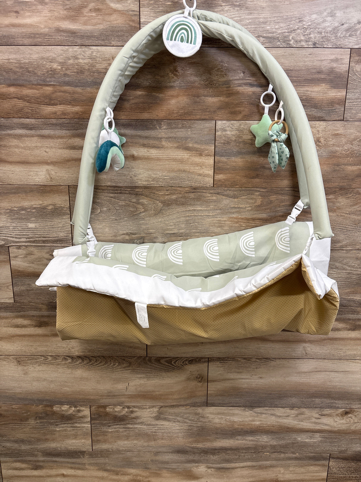 Mallify Tummy Time Baby Play Gym with 5 Toys, Green