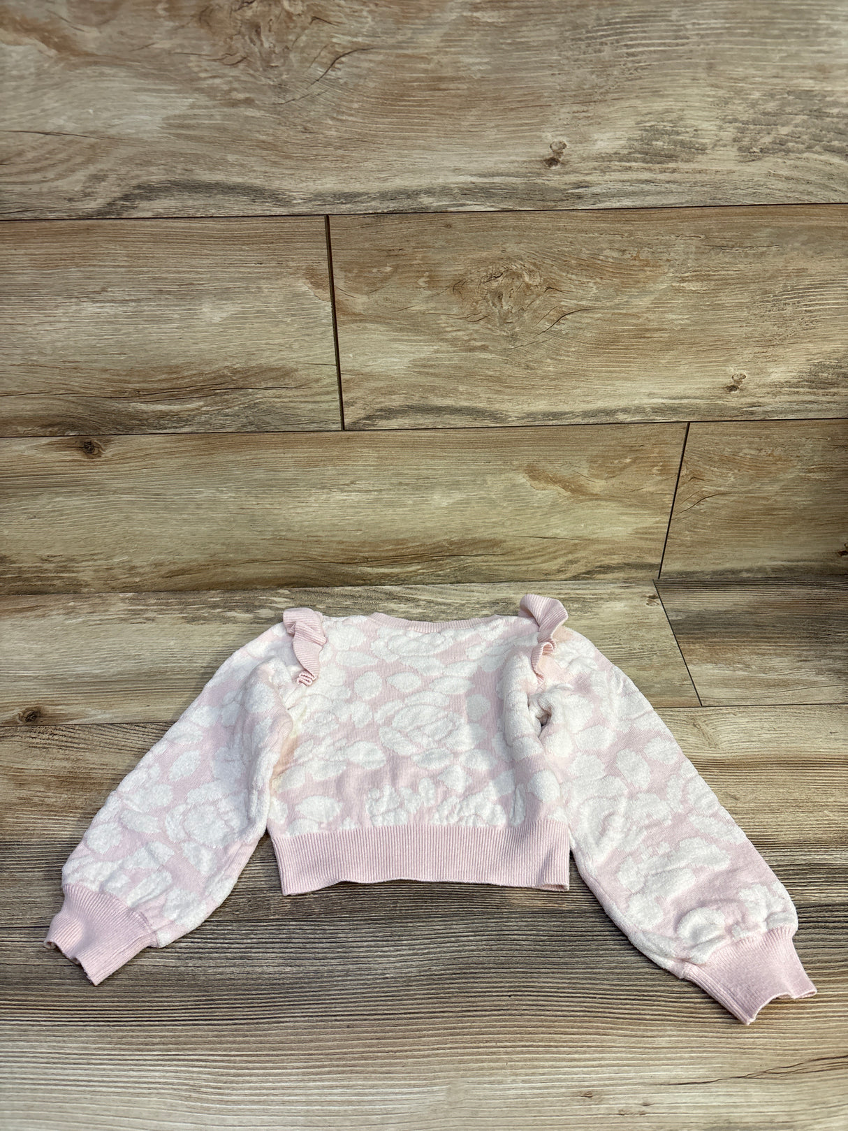Janie & Jack The Winter Flowers Sweater Pink sz 4T