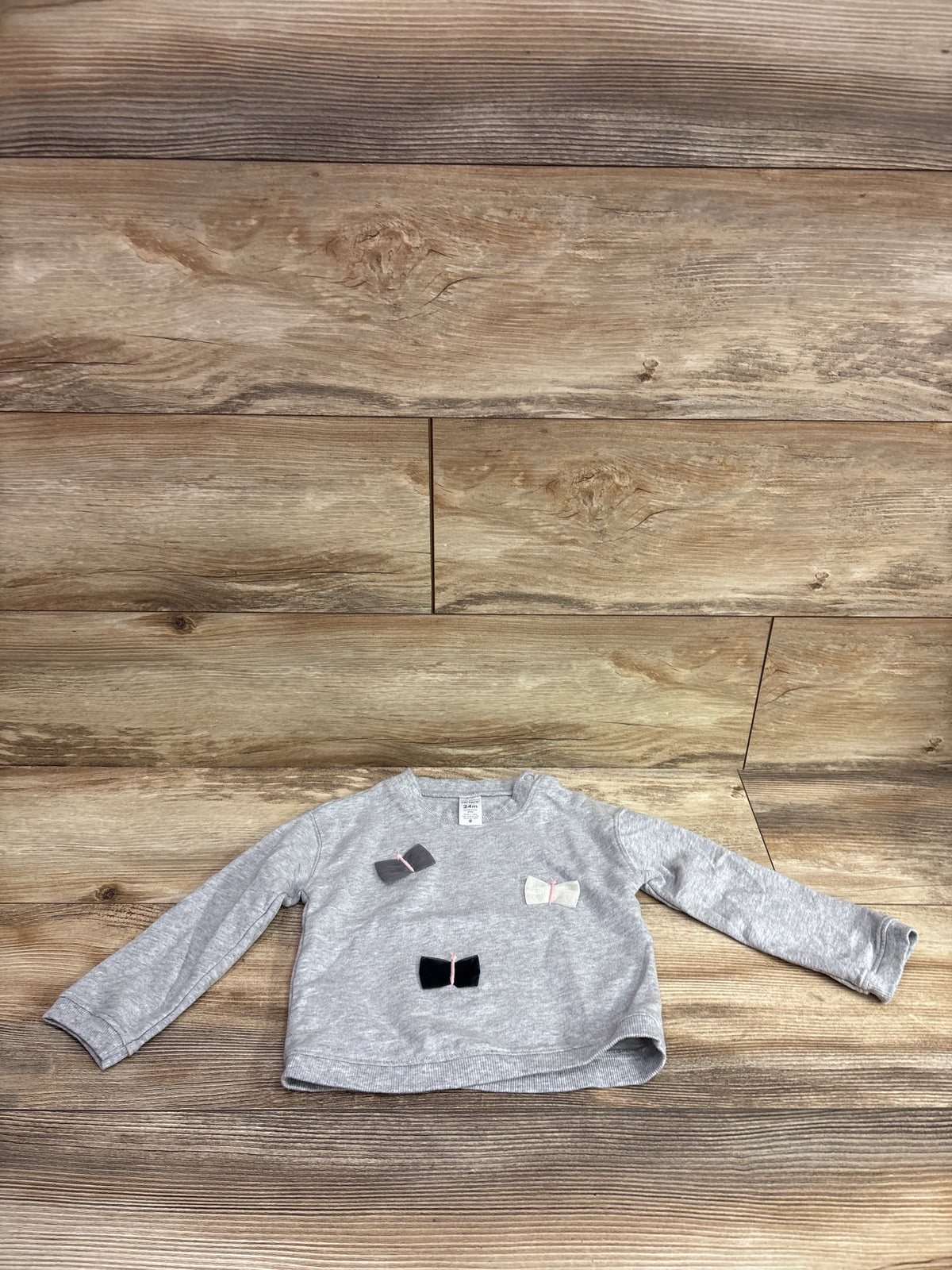 Carter's Butterfly Pullover Sweatshirt Grey sz 24m