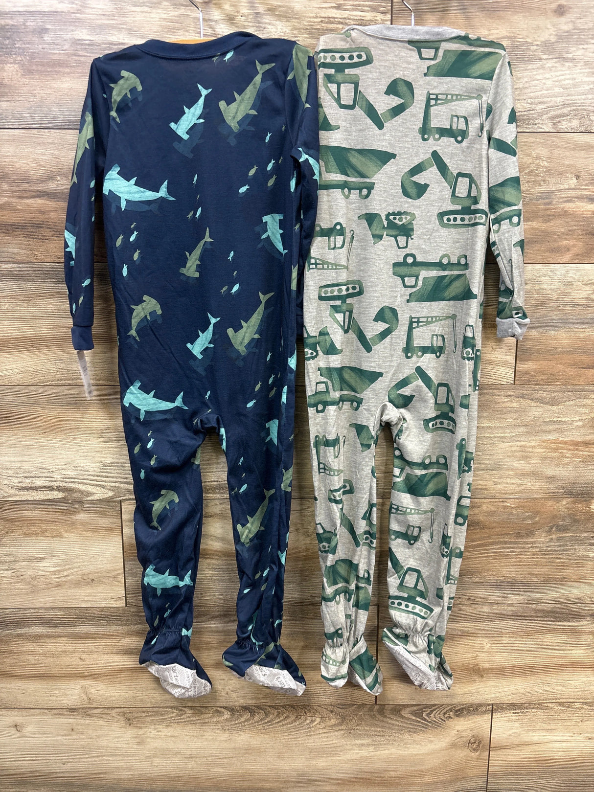 NEW Just One You 2pk Sleepers Hammerhead Shark & Tractor Print sz 5T