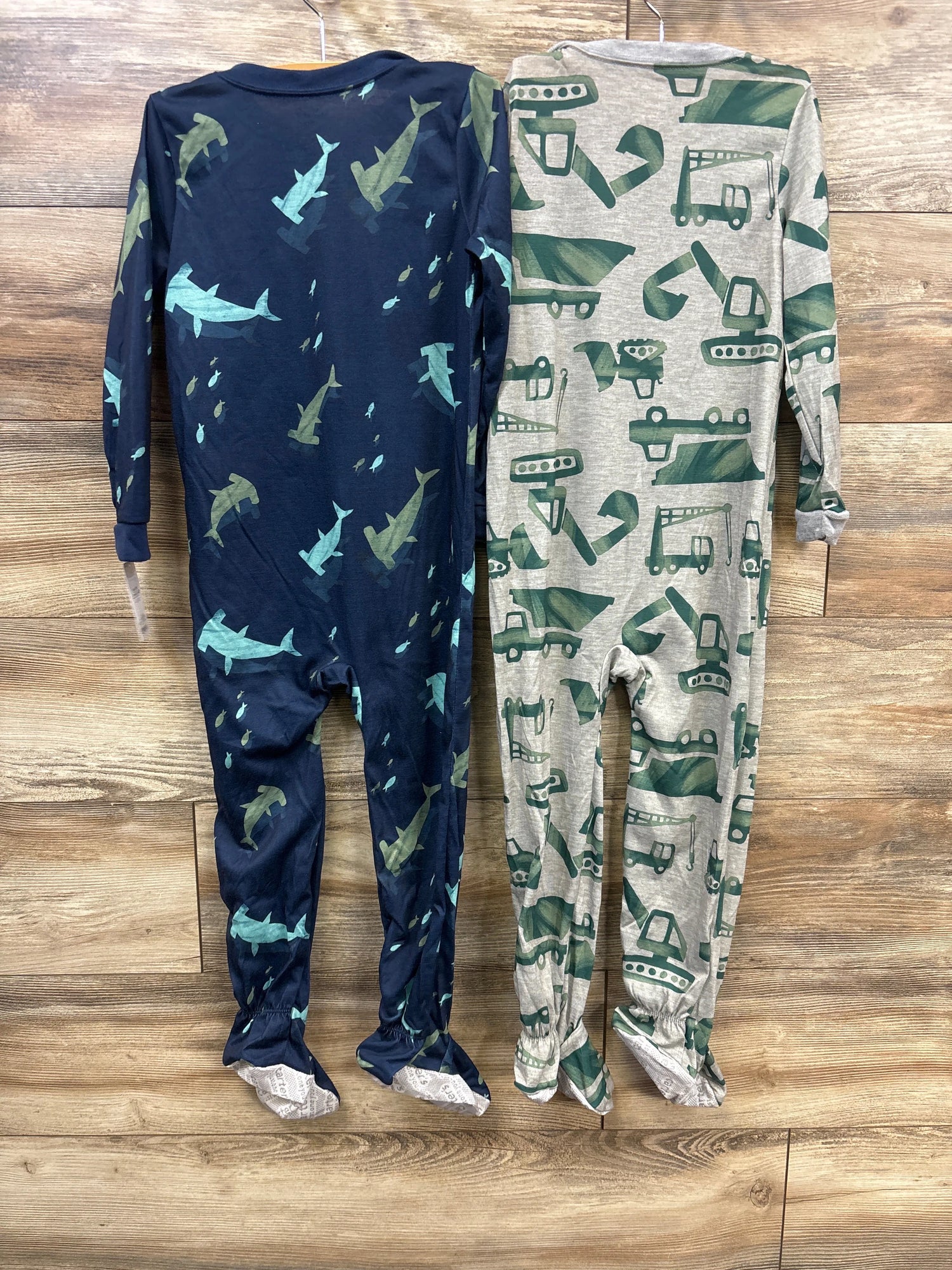 NEW Just One You 2pk Sleepers Hammerhead Shark & Tractor Print sz 5T