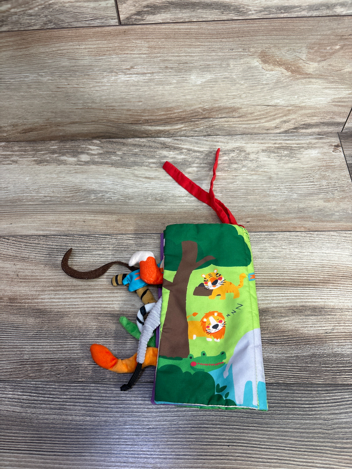 Cloth Crinkle Texture Jungly Tails Sensory Book