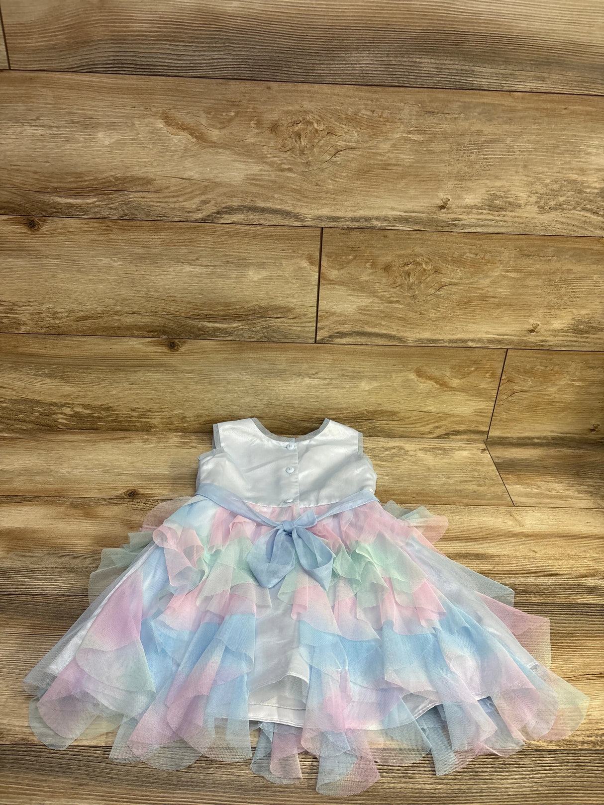 Jona Michelle Sequin Layered Tulle Dress Blue sz 4T