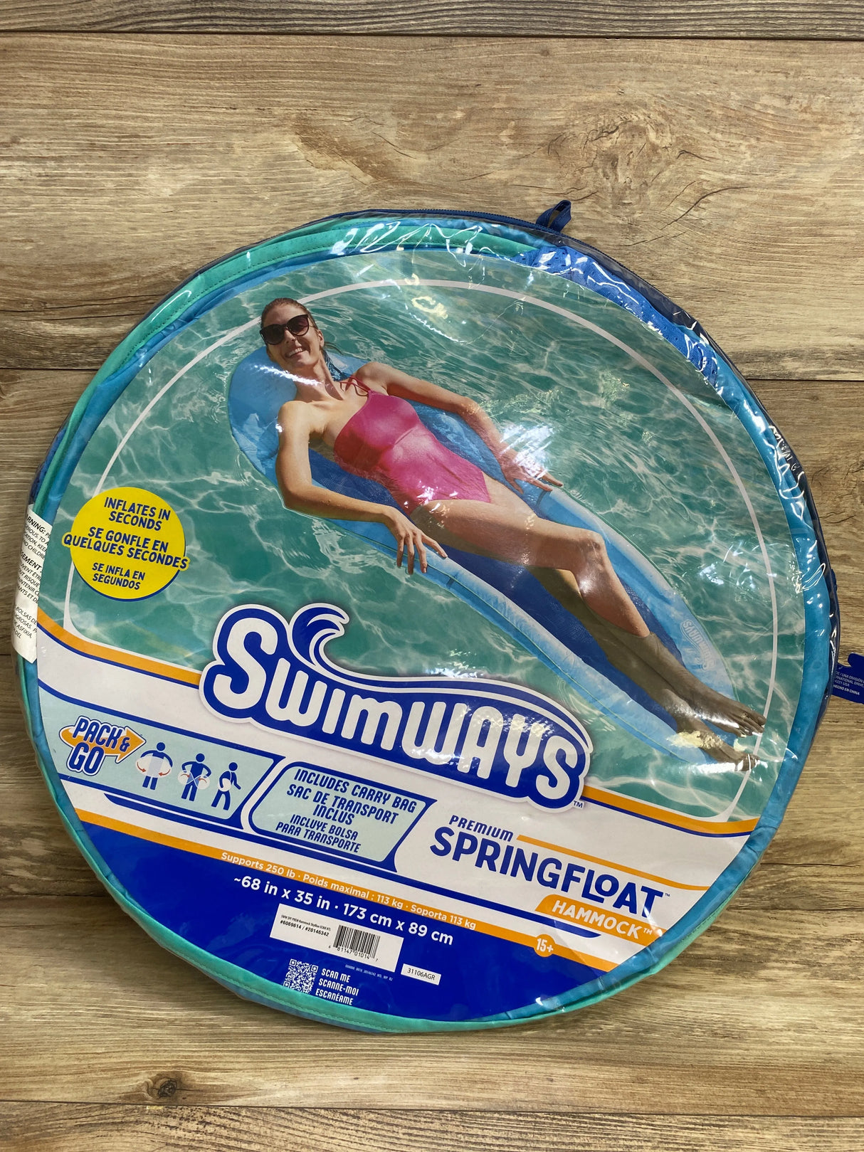 NEW SwimWays Spring Float Premium Hammock Pool Lounger - Me n Mommy To Be