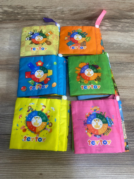 Teytoy 6Pc My First Soft Crinkle Cloth Book - Me n Mommy To Be