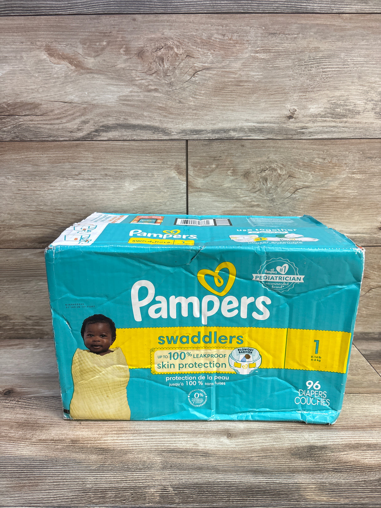 NEW Pampers Swaddlers Diapers Size 1 96ct.
