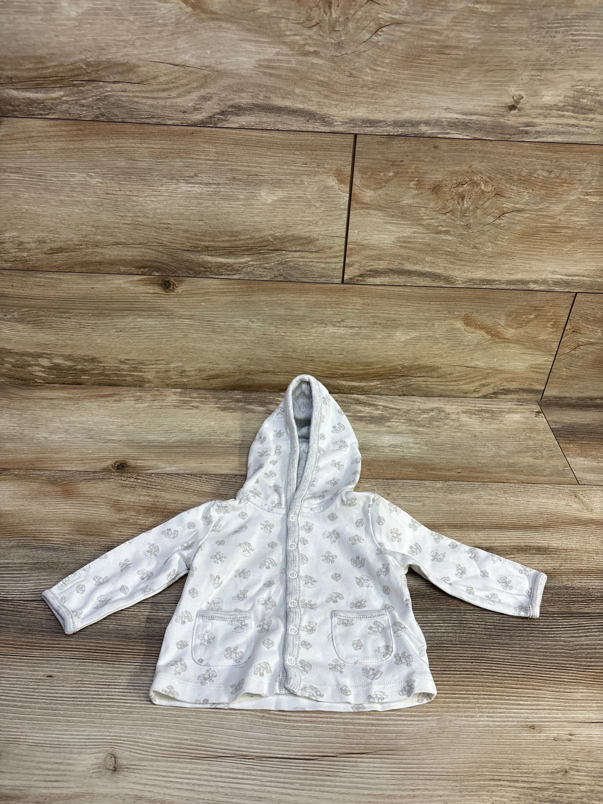 Ralph Lauren Button-Up Hoodie White sz 6m
