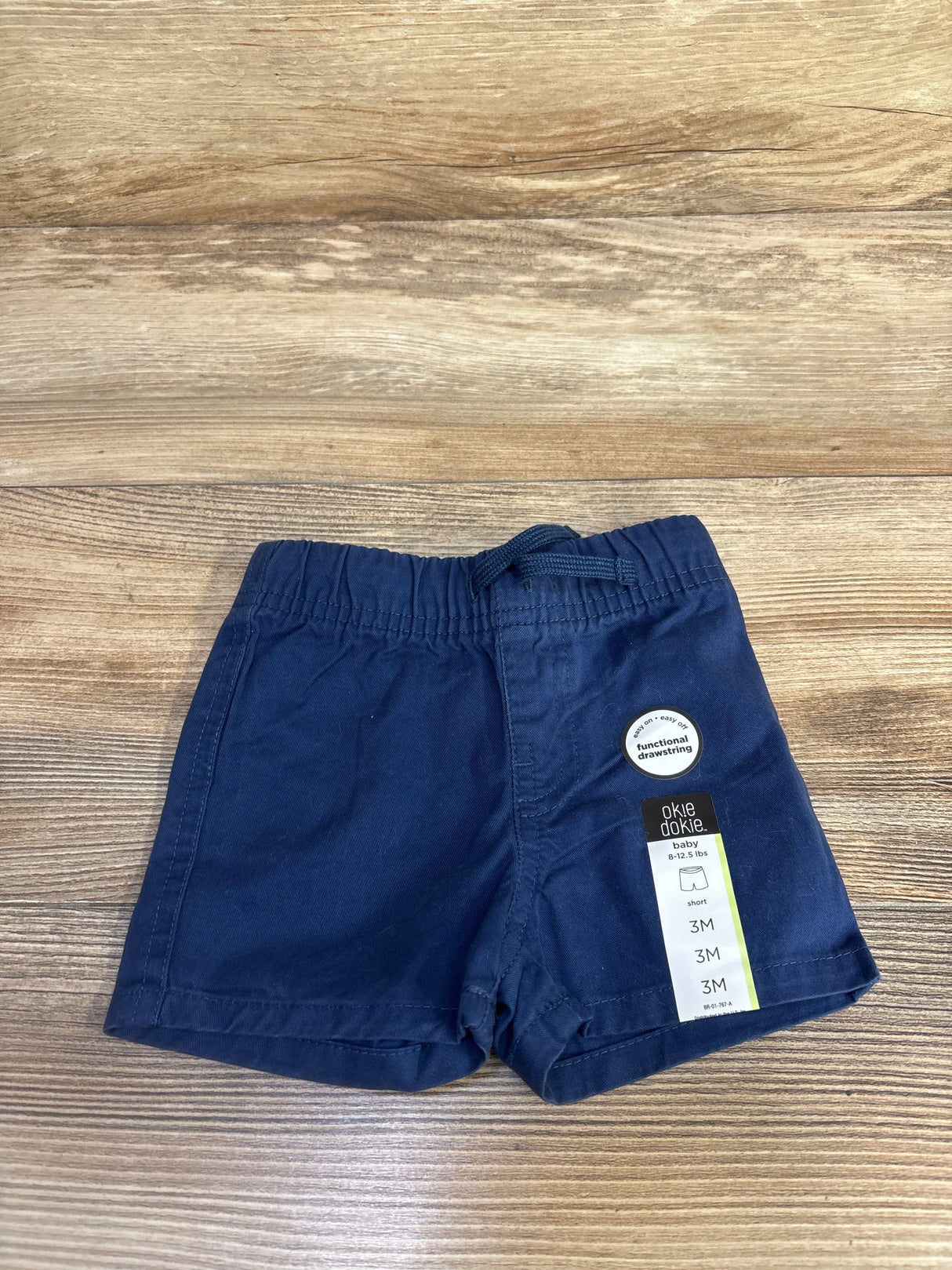 NEW Okie Dokie Drawstring Shorts Navy sz 3m