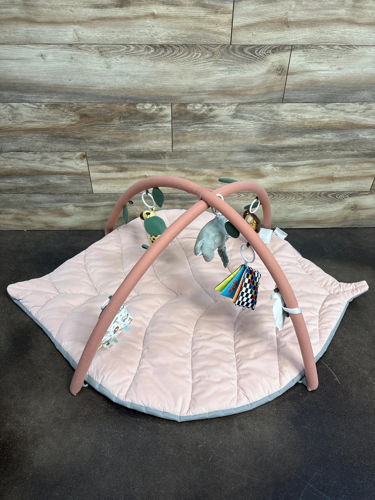 Blissful Diary Play Gym Activity Mat Pink Leaf