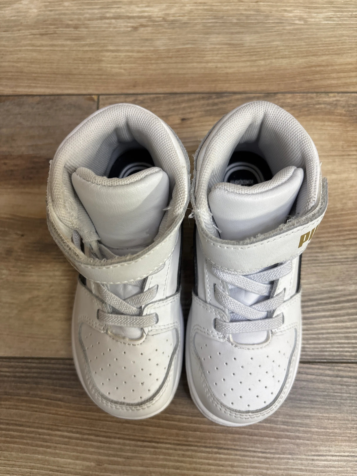 Puma Rebound LayUp Mid Sneakers White sz 9c
