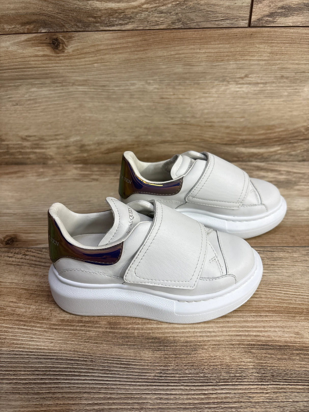 Alexander McQueen Oversized Leather Sneakers White sz 9c