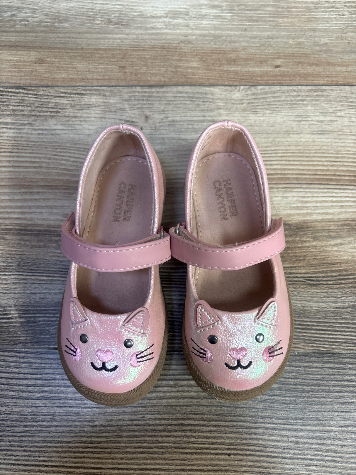 Harper Canyon Kitty Cat Mary Jane Flats Pink sz 6c
