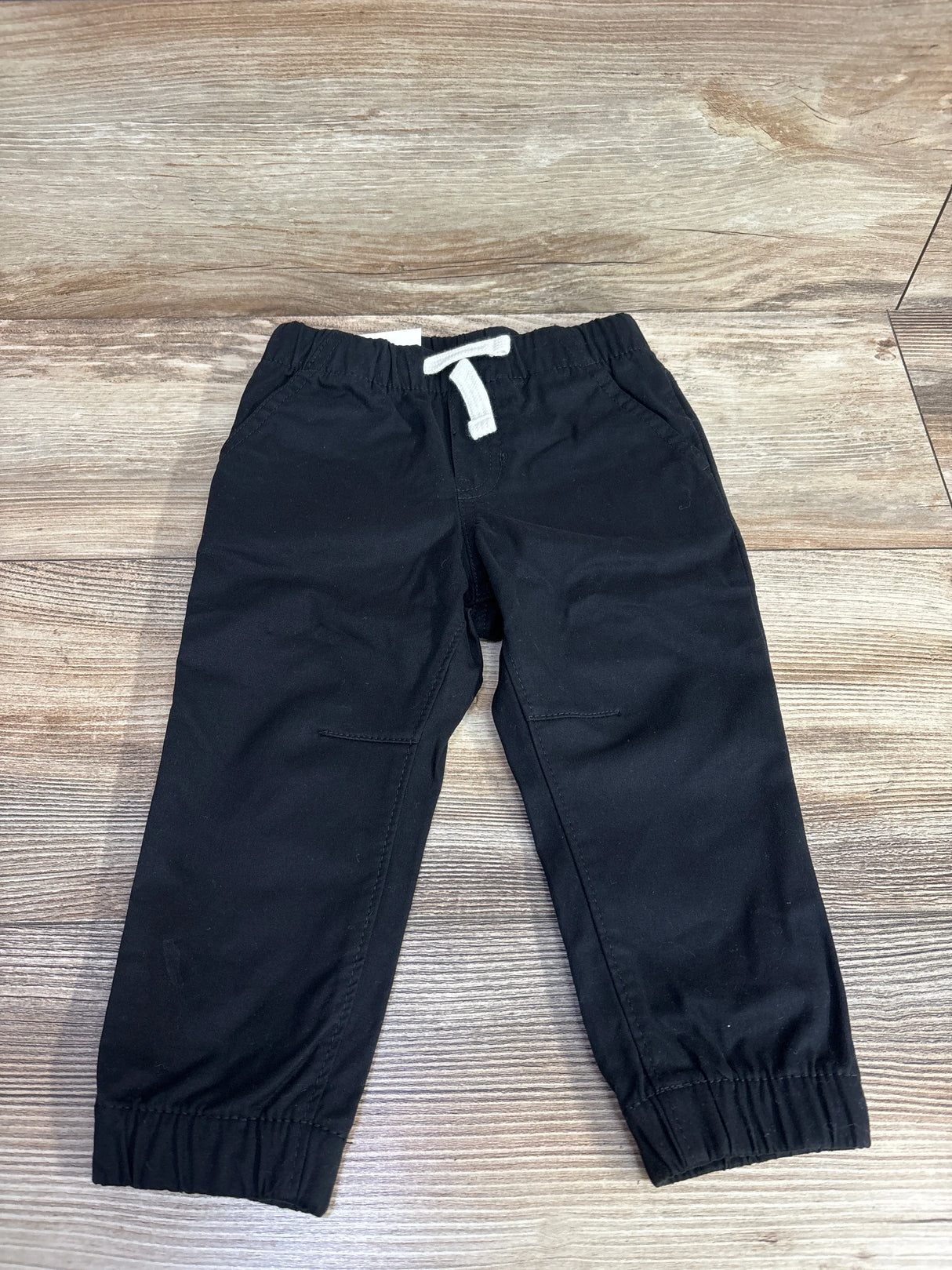 NEW Cat & Jack Stretch Drawstring Joggers Black sz 18m