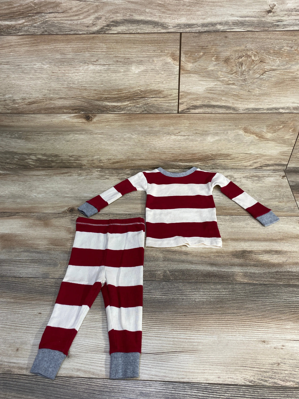 Burt's Bees Baby 2pc Striped Set White sz 3-6m
