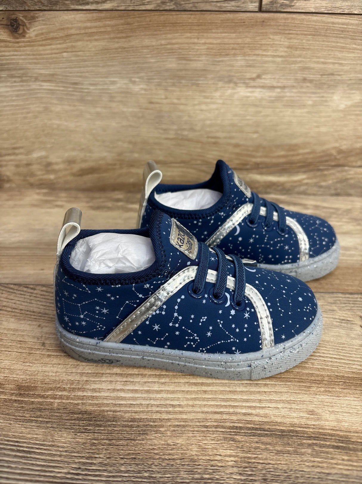 NEW Kazoom Kids Stargaze Sneakers Navy sz 7c