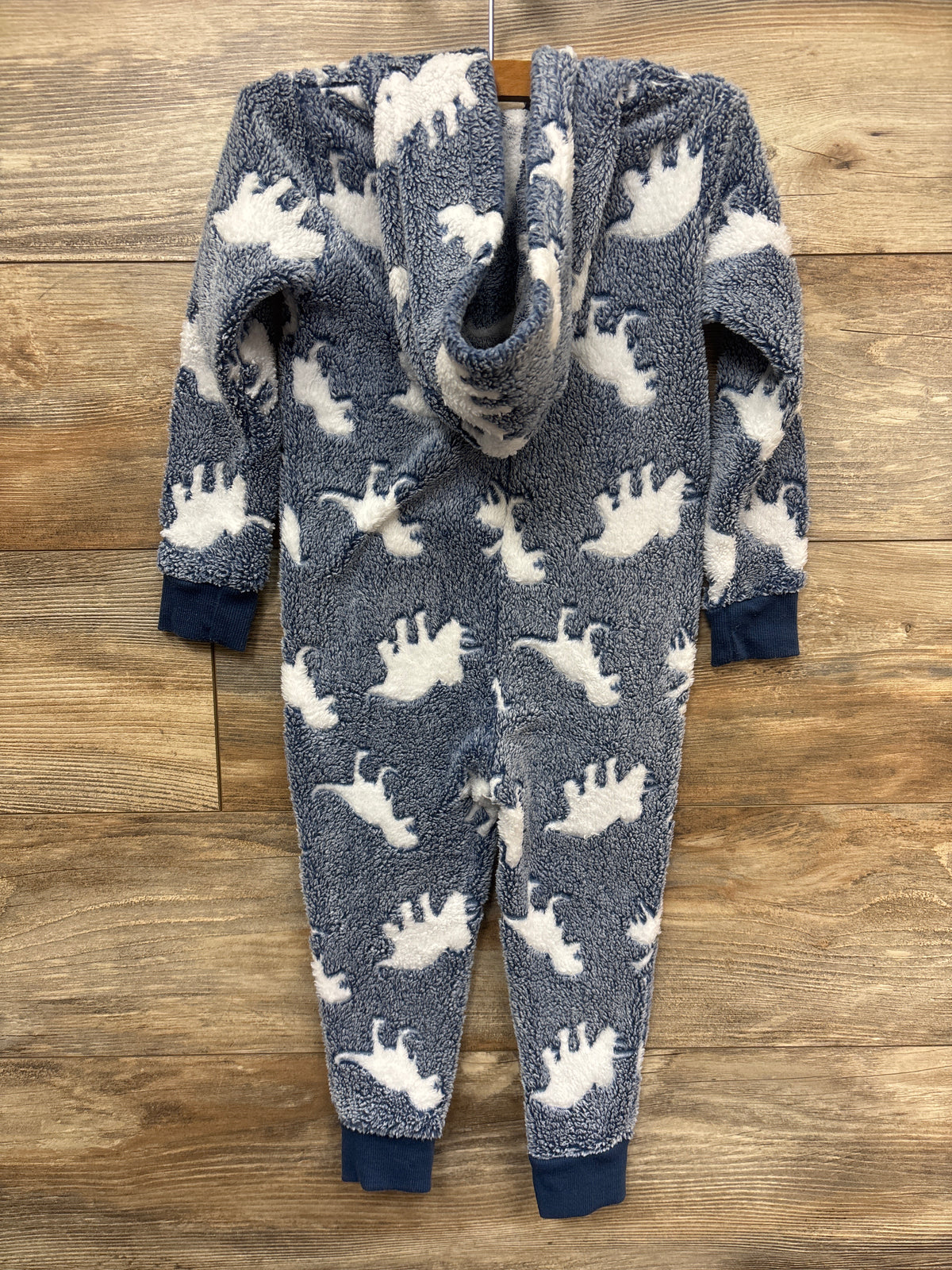 Stitch + Stone Faux Fur Hooded Coverall Blue sz 3T