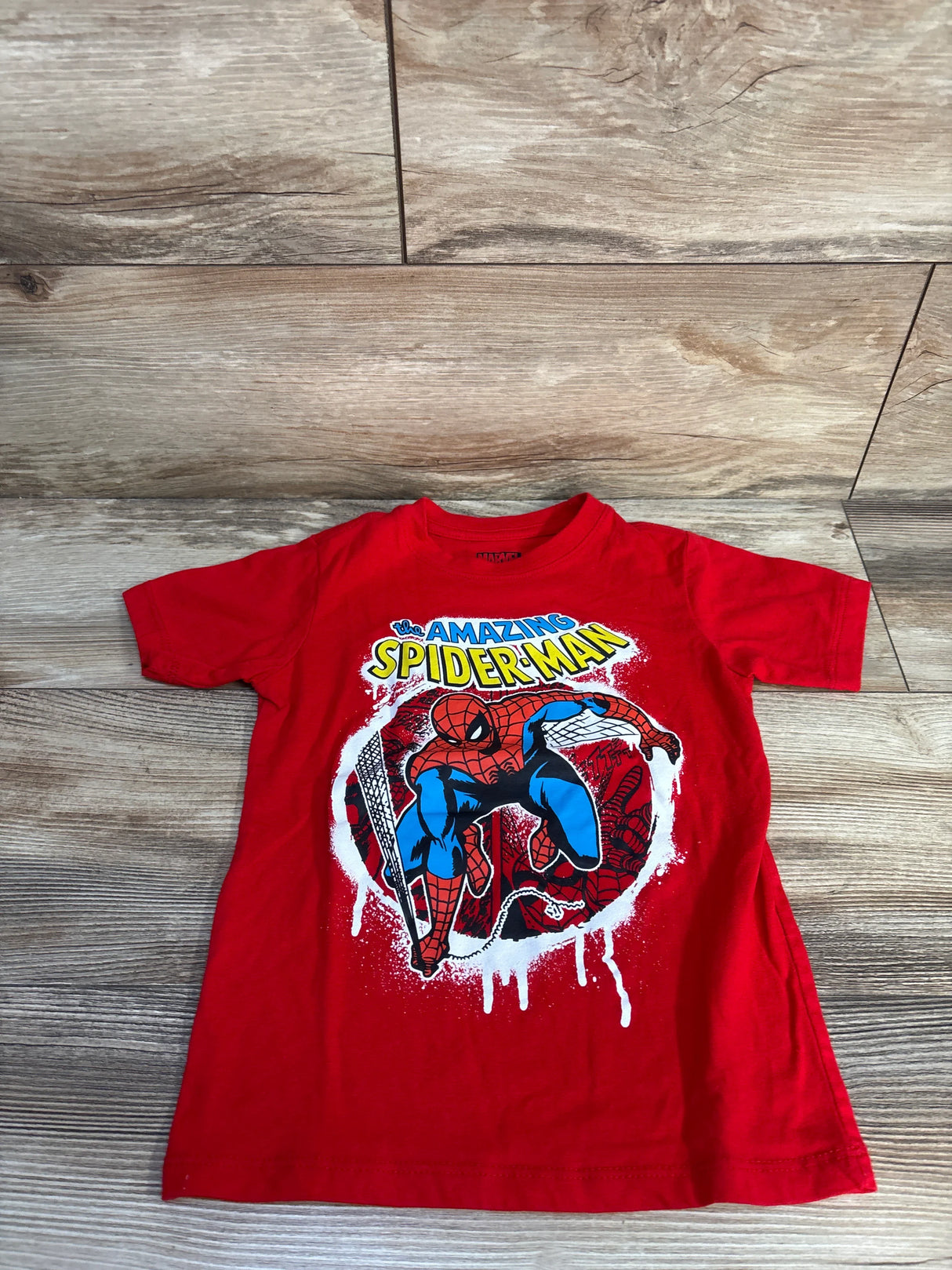 Marvel Spider-Man Shirt Red sz 4/5T