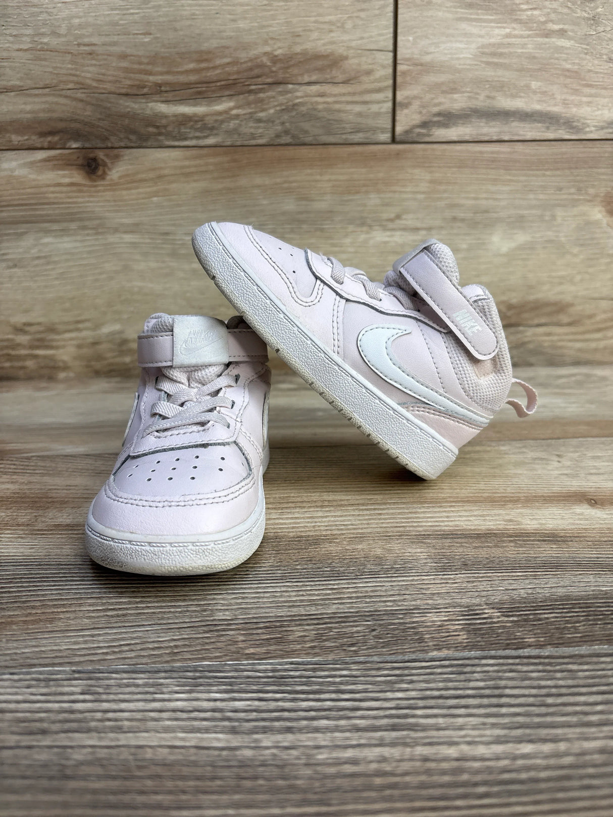 Nike Court Borough Mid 2 TD 'Pearl Pink White' Sneakers sz 8c - Me n Mommy To Be