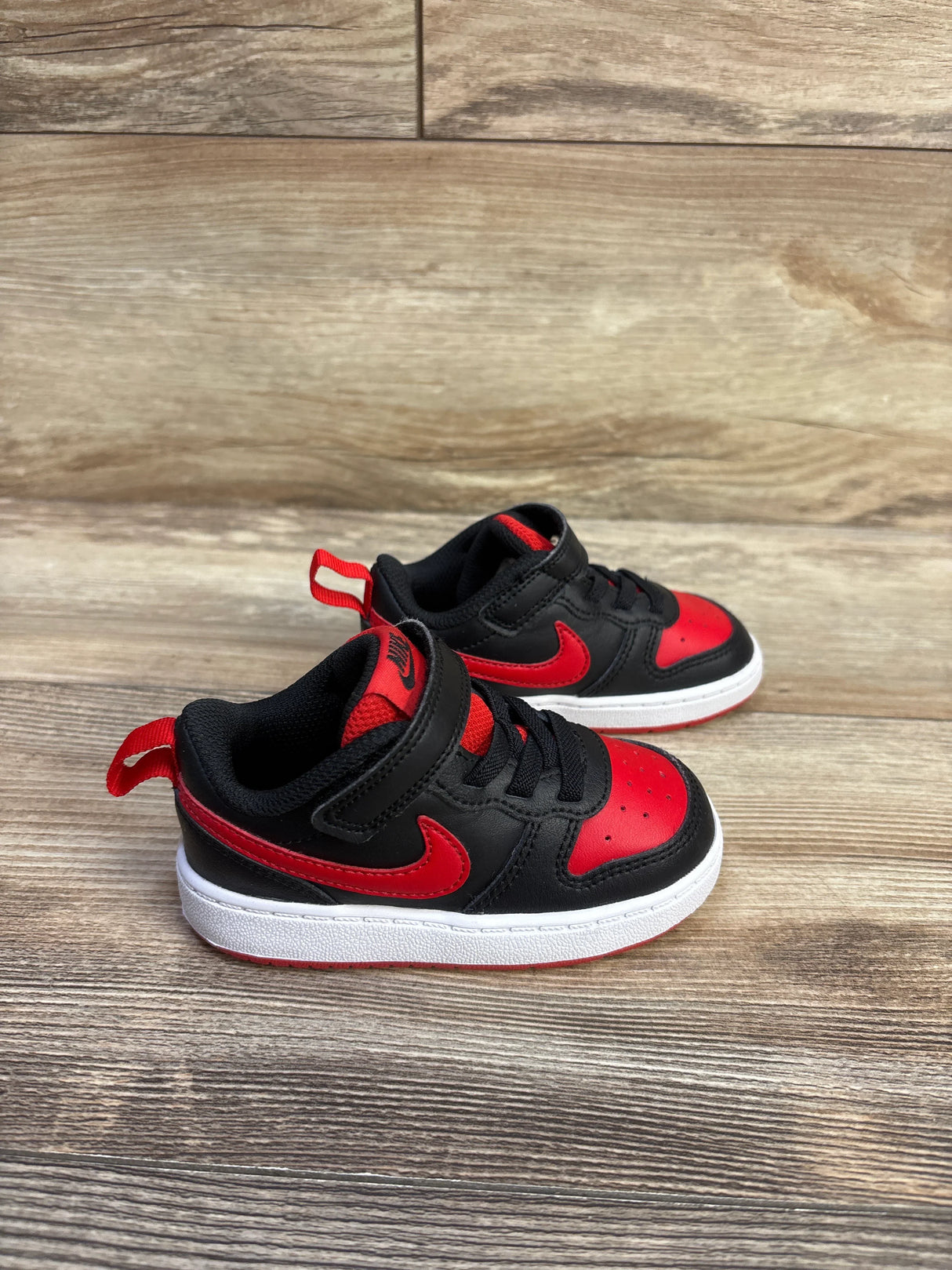 Nike Court Borough Low 2 TDV 'Bred' Sneakers sz 6c