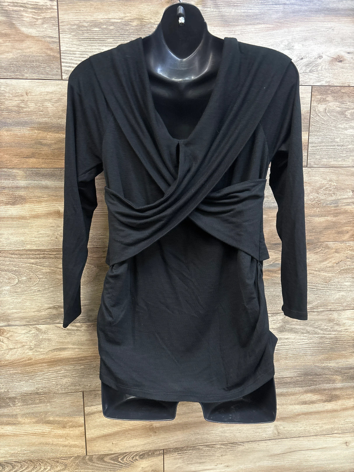 NEW Isabel Maternity Cross Front Top Black sz XXL