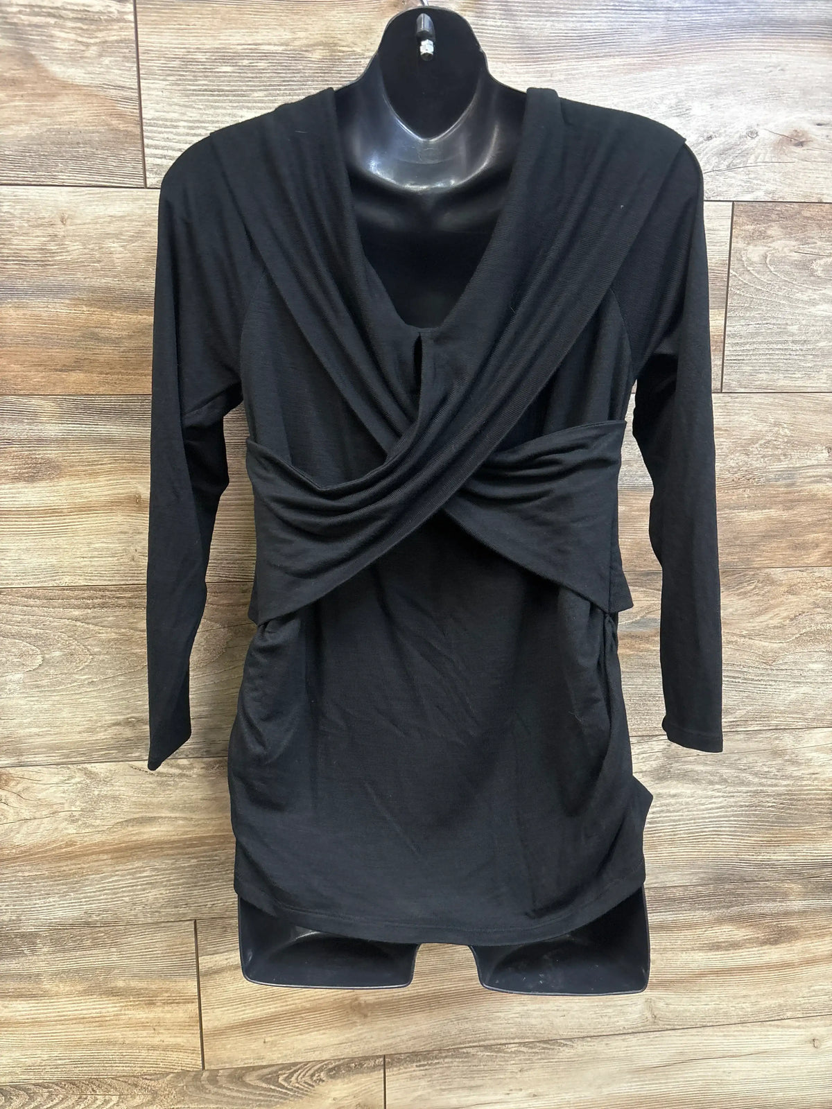 NEW Isabel Maternity Cross Front Top Black sz XXL