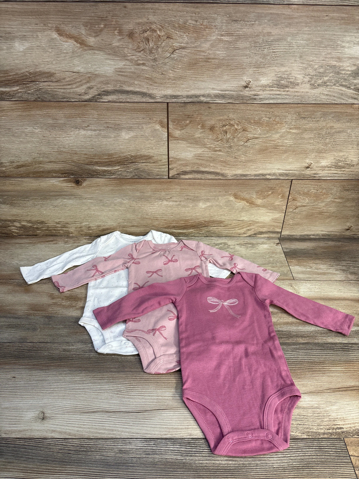 Just One You 3pk Bodysuits Set Pink sz 6m
