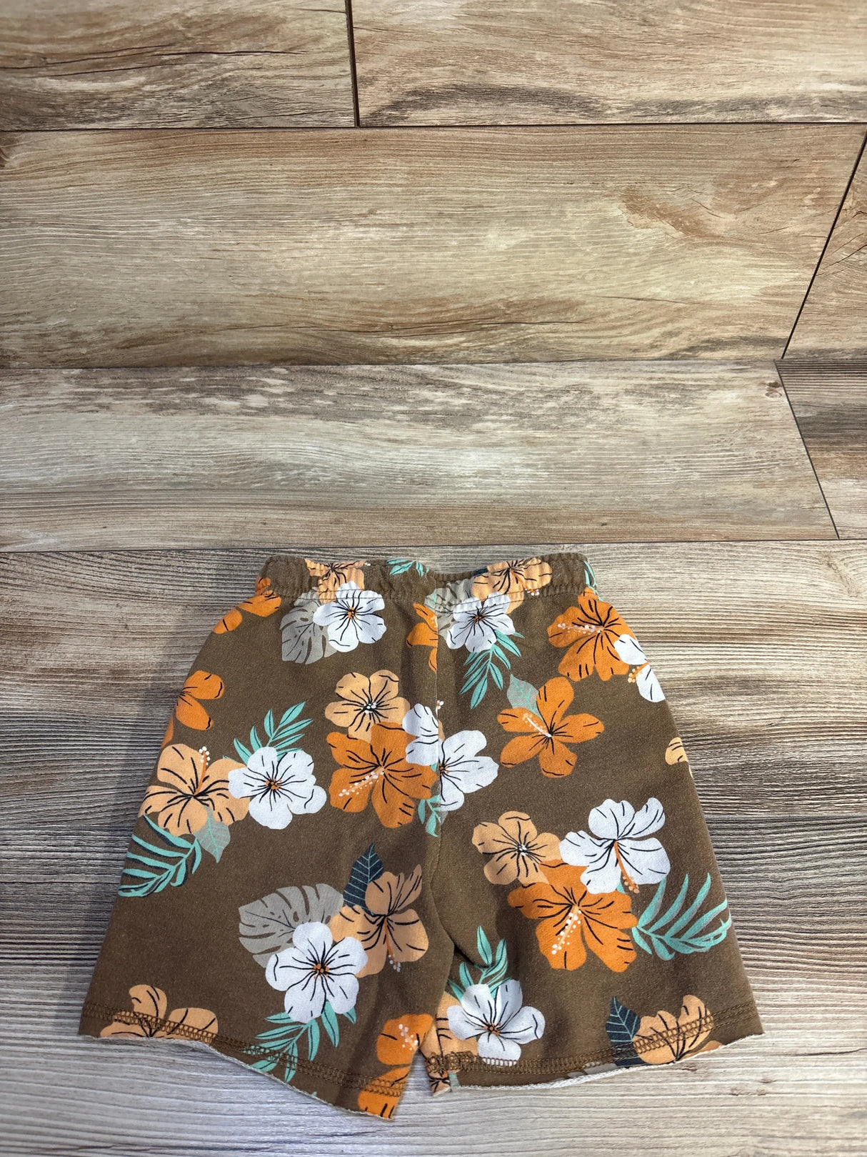 Cat & Jack Floral Knit Shorts Brown sz 3T