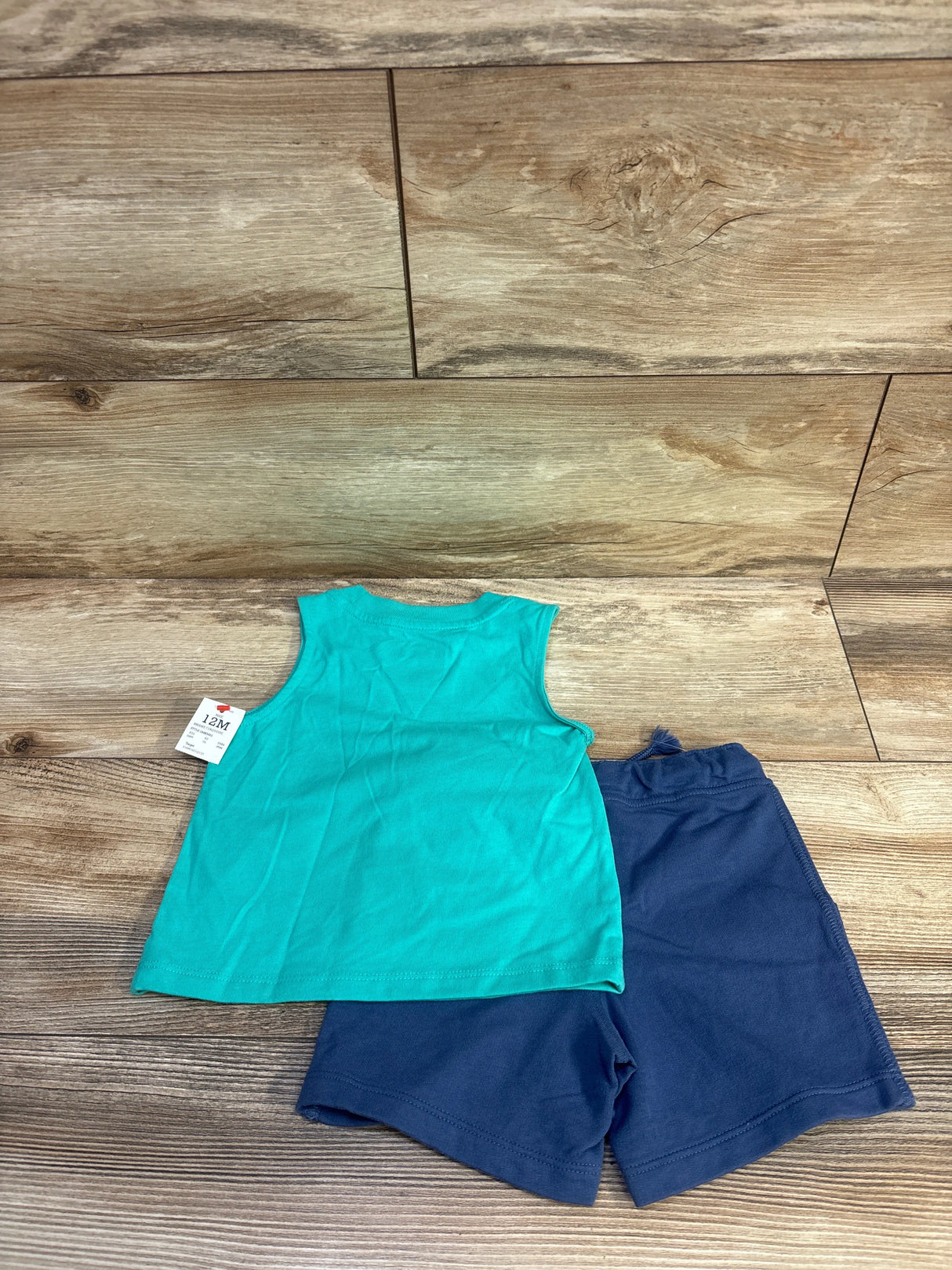 NEW Cat & Jack 2pc Tank Top & Shorts Set Teal sz 12m