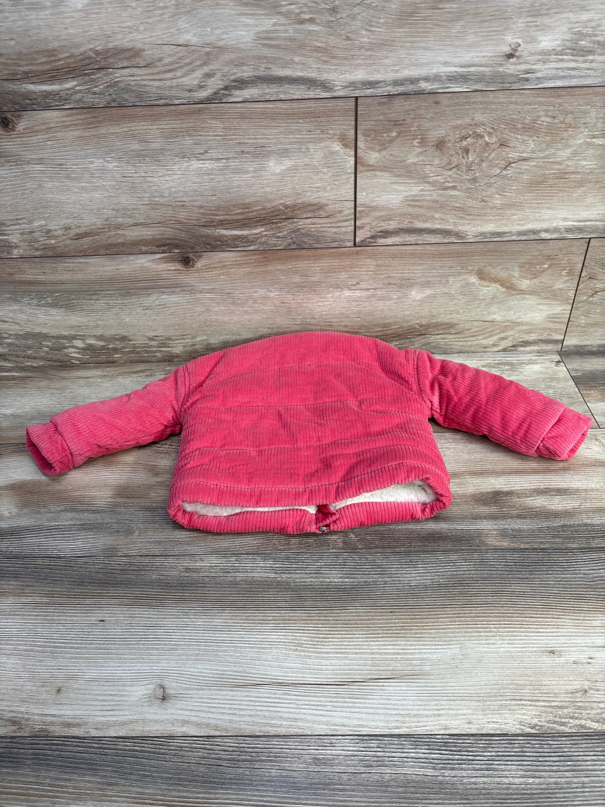 7 For All Mankind Cord Sherpa Lined Jacket Pink sz 18m
