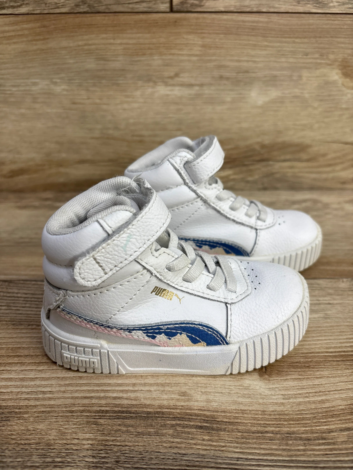 Puma Carina 2.0 High Top Sneakers White sz 6c