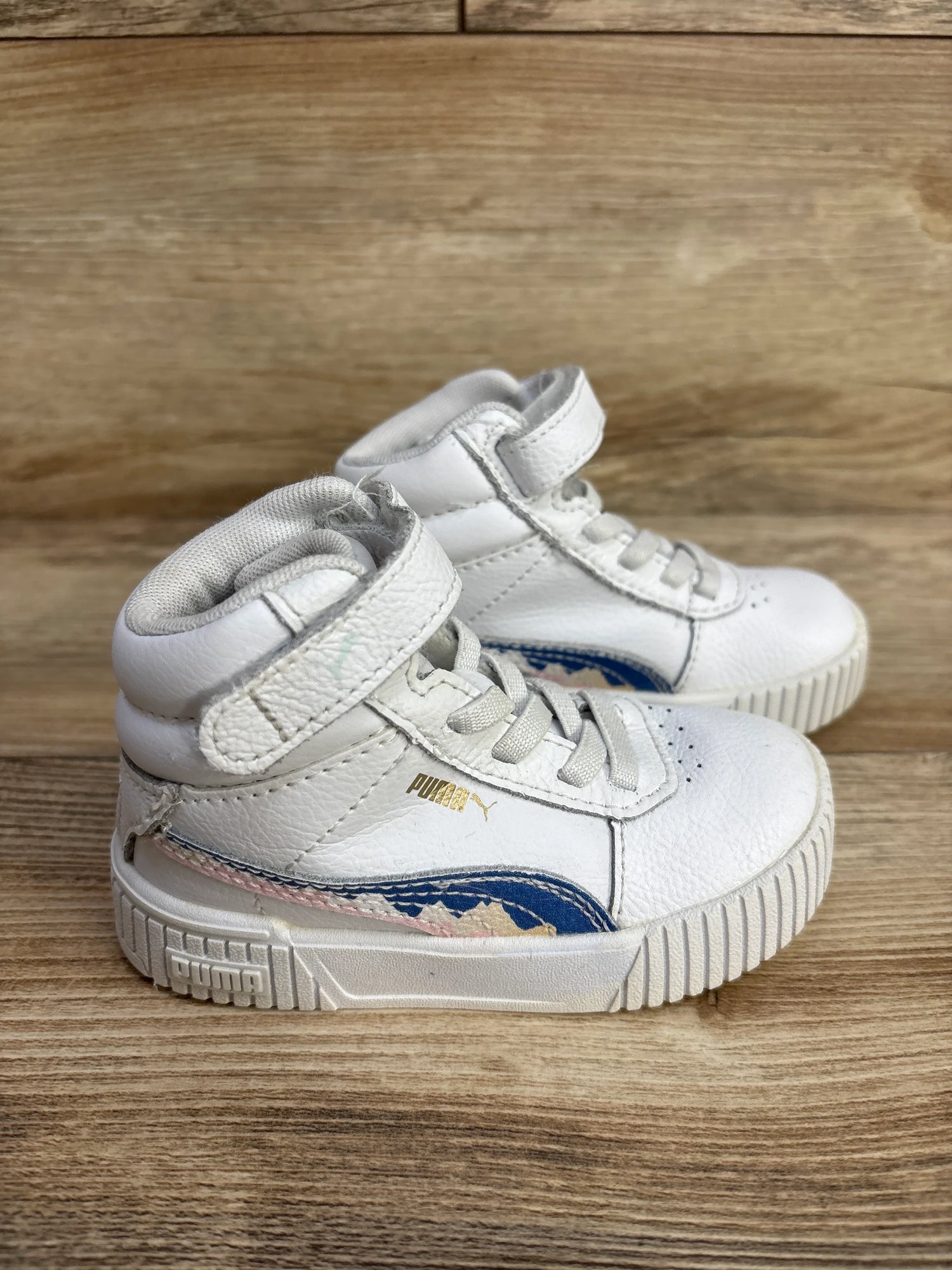 Puma Carina 2.0 High Top Sneakers White sz 6c