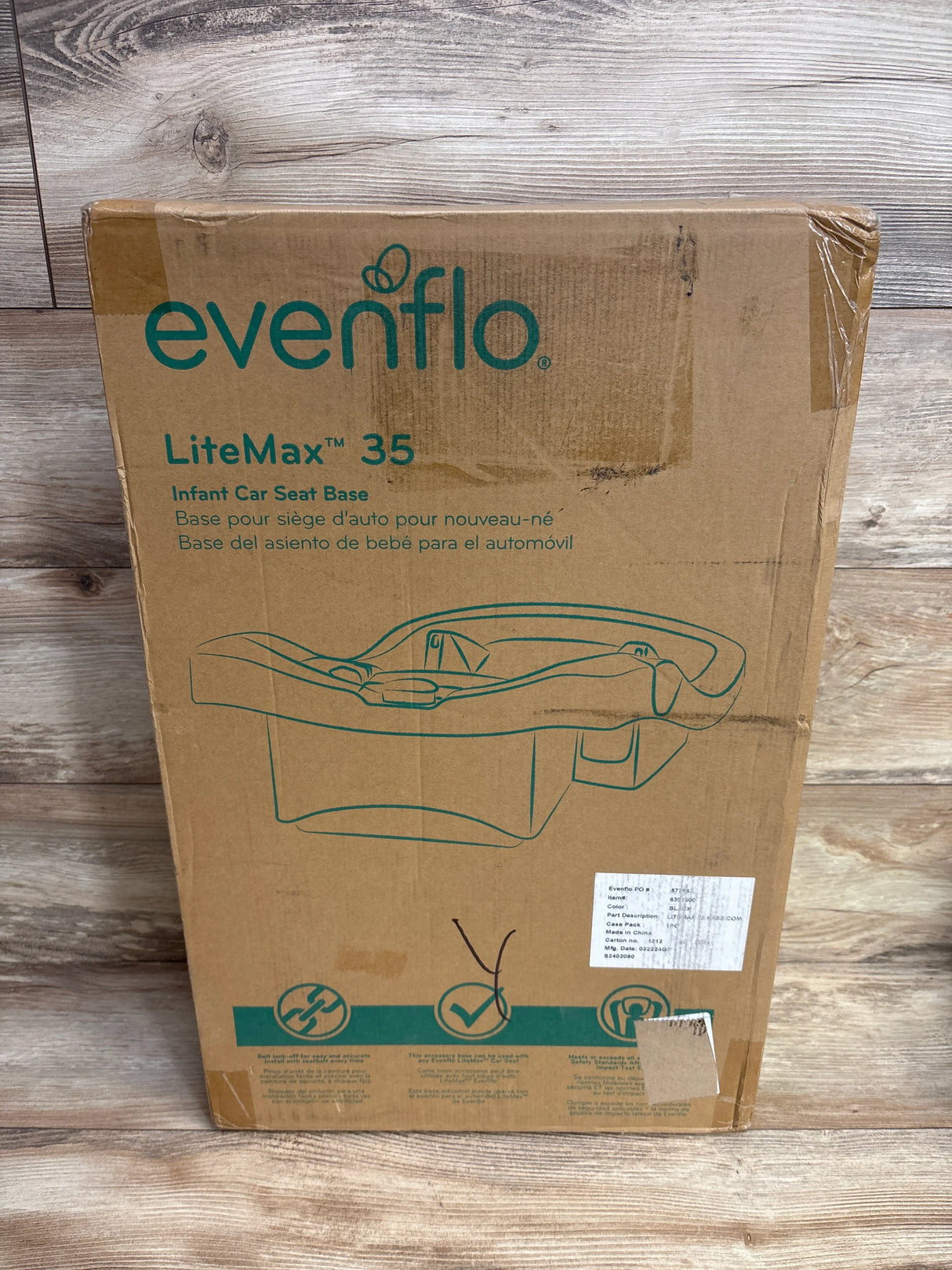 NEW Evenflo Litemax 35 Car Seat Base - Black