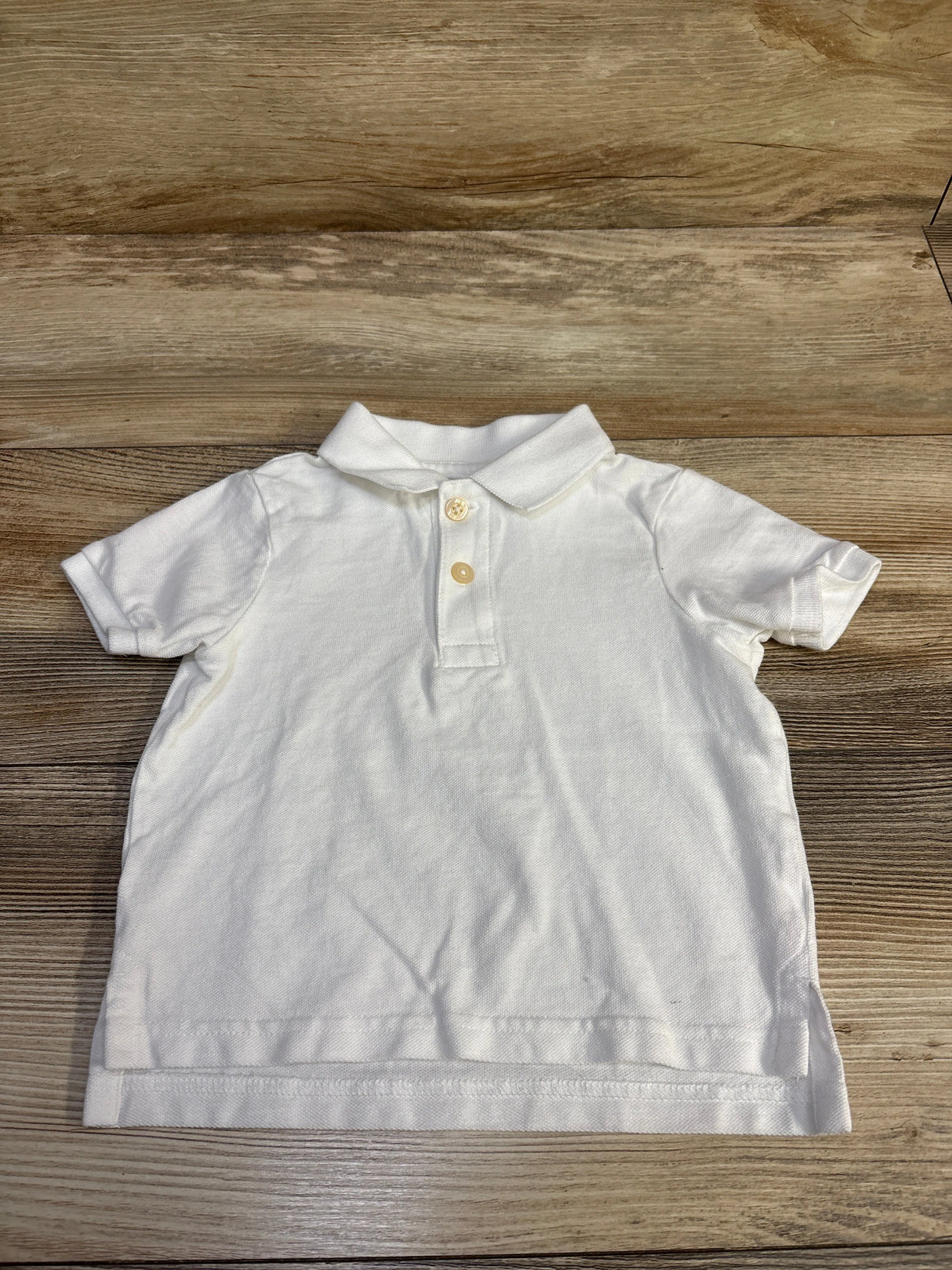 Children's Place Uniform Polo Shirt White sz 12-18m