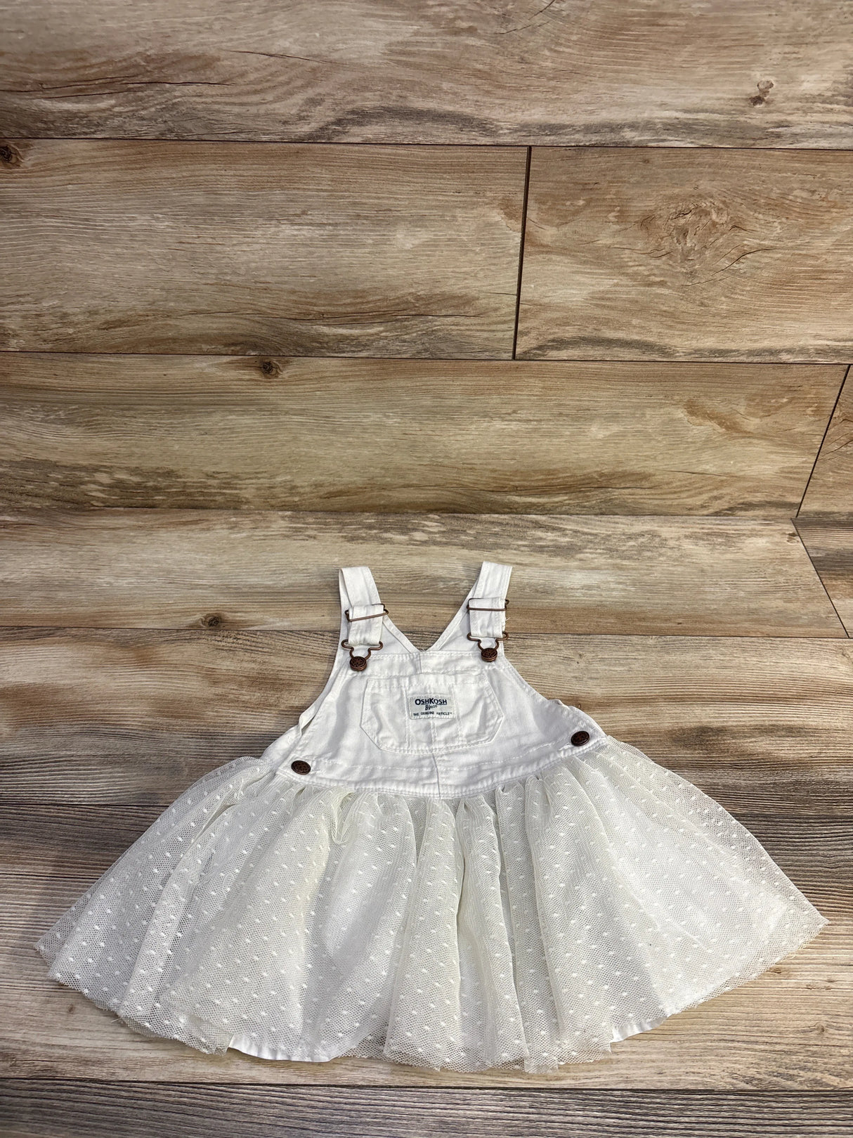 OshKosh Tulle Skirtall White sz 18m