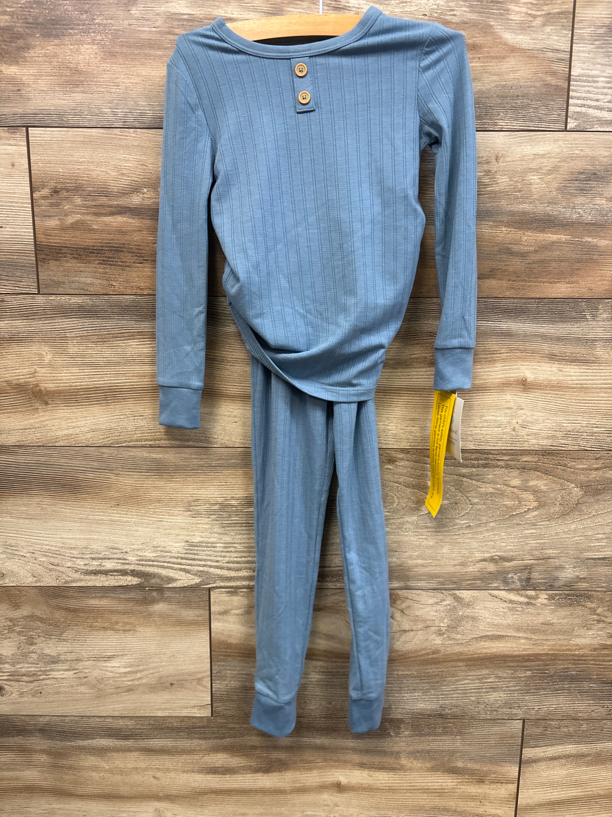 NEW Cloud Island 2pc Solid Pointelle Snug Fit Pajama Set Blue sz 5T