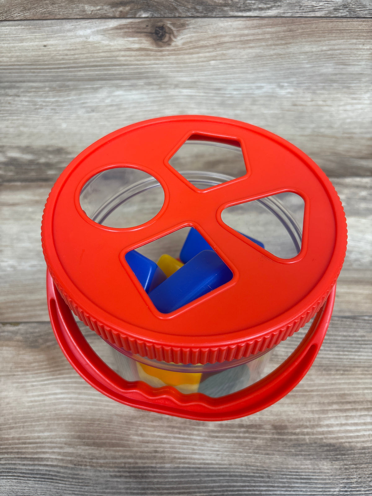 Red Box Shape Sorting Bucket