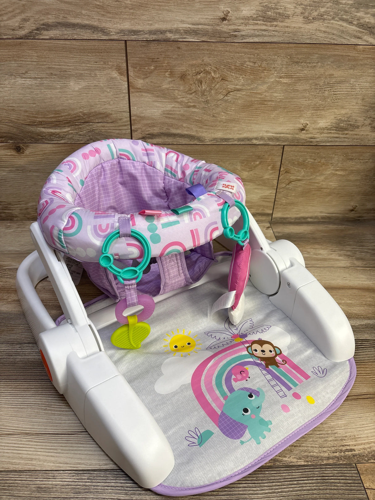 Bright Starts Learn-to-Sit 2-Position Floor Seat in Purple Paradise