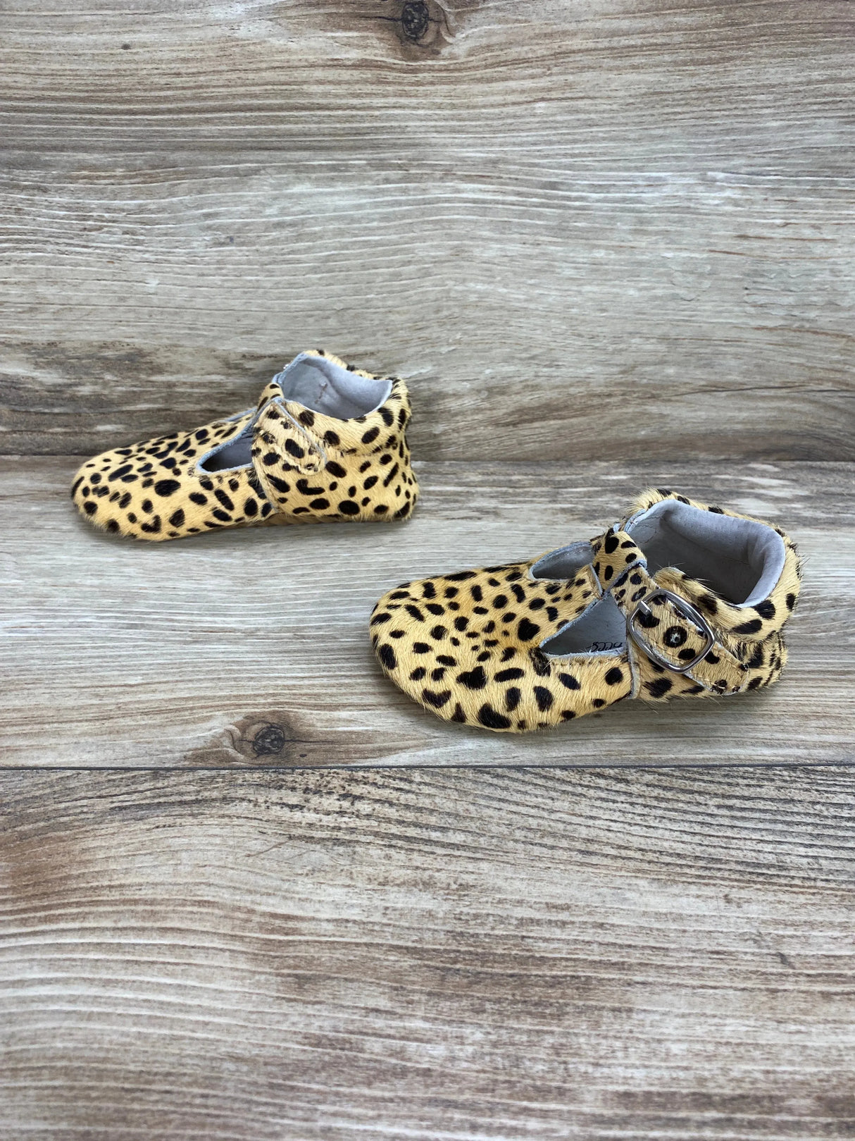 Baby Moccs Leopard Print Moccs Beige Sz 18-24m - Me n Mommy To Be