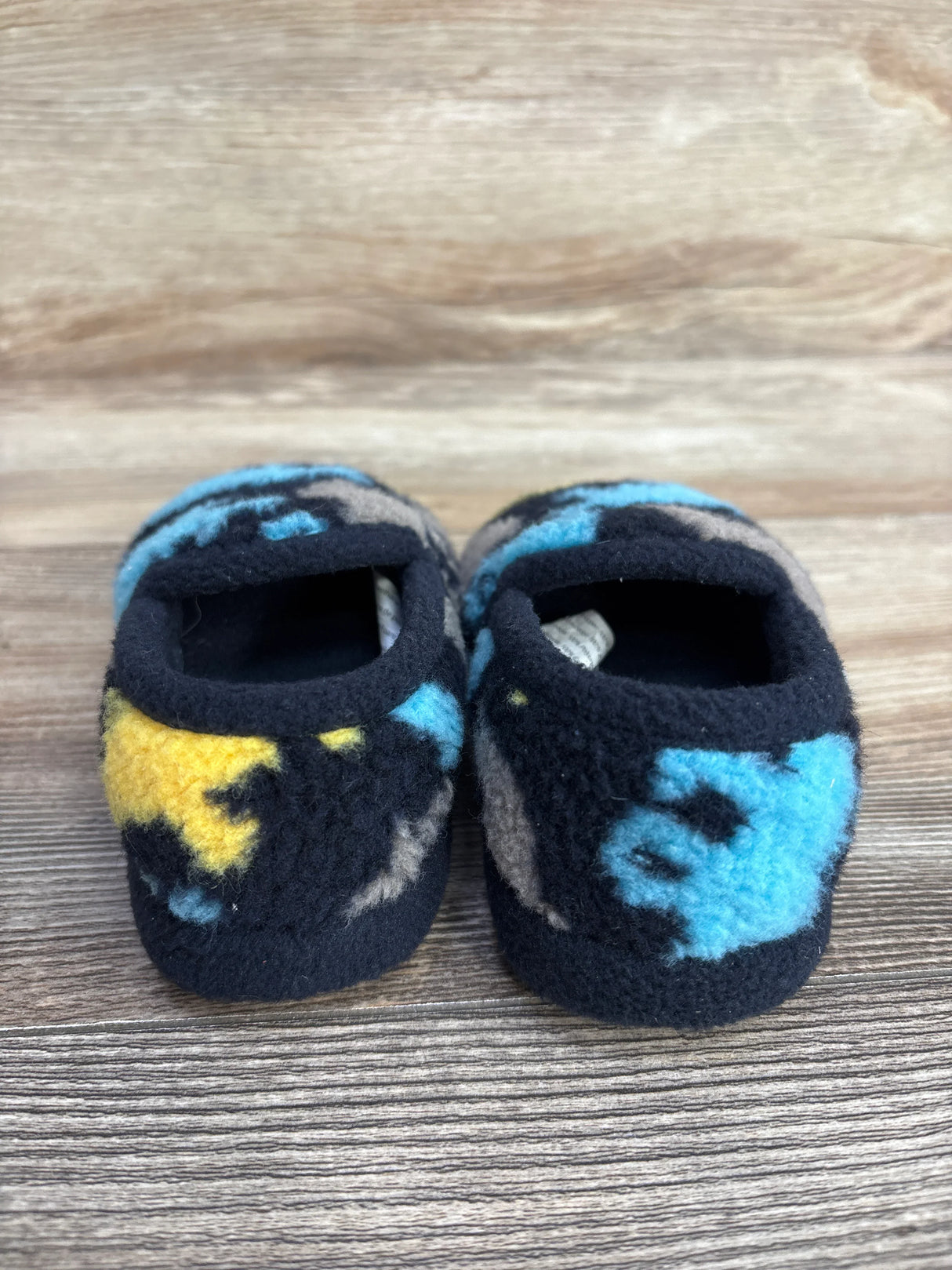 Wonder Nation Dinosaur Slippers Navy sz 5-6c